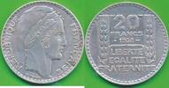 Frankreich 20 Francs Silbermünze Turin , 3. Republik (1871-1940) -