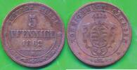 Altdeutschland Deutschland 5 Pfennige Münze Sachsen-Albertinische Linie Johann (1854-1873) -