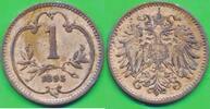 Österreich 1 Heller Münze Franz Joseph I. (1848-1916) -