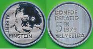 Schweiz 5 Franken Münzen Albert Einstein -