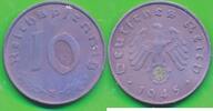 Deutschland Drittes Reich 10 Pfennig Münze Dresden -