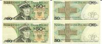 Polen 50 Zloty Banknote Geldschein 1 Stück 50 Zloty (1986,unc), 1 Stück 50 Zloty (1988, II) Lot -