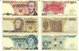 Polen 100, 500, 1000 Zloty Banknote Geldschein 1x100 (unc), 1x500 (III), 1x1000 (II+ Mittelknick) Lot -