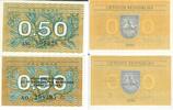 Litauen 0,50 Talonas Banknote Geldschein 2 Stück 0,50 Talonas LOT -