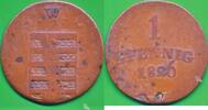 Altdeutschland Deutschland 1 Pfennig Grossherzogtum Sachsen-Weimar-Eisenach S.W.E. -