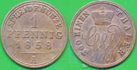 Altdeutschland Deutschland 1 Pfennig - 1/360 Taler Schaumburg-Lippe -