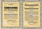 Münster 100 Reichsmark Schuldverschreibung d. Provinz Westfalen, mit dazugehörigem Auslosungsschein -