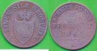 Altdeutschland Deutschland 3 Pfenninge Lippe-Detmold, Fürstentum, Paul Alexander Leopold II. (1802-1851) -