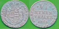 Altdeutschland Deutschland 1/6 Taler , 80. Eine Marck Hildesheim Bistum, Friedrich Wilhelm von Westfalen, 1763-1789 -