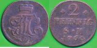 Altdeutschland Deutschland 2 Pfennig Mainz, Erzbistum Johann Friedrich Karl Graf von Ostein (1743-1763) -