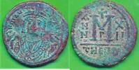 Byzanz Follis Kaiser Maurikios Tiberios , Maurice , Mauricius Tiberius -