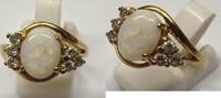 Damenring Ring Opalring 333er Gold Goldring Opal 8 Karat Opalschmuck -