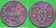 Altdeutschland Deutschland 1/4 Stüber Köln, Klemens August von Bayern (1723-1761) -