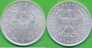 Deutschland Deutsches Reich 200 Mark Münze Weimarer Republik , -