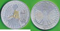 Deutschland 10 Euro 50 Jahre Römische Verträge mit Goldapplikation -