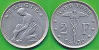 Belgien 2 Francs Albert I.1909-1934 -