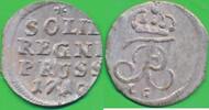 Altdeutschland Deutschland 1 Solidus Schilling Brandenburg-Preußen Friedrich II. der Große 1740-1786. -