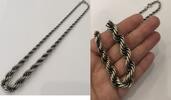Silberkette Collier 925er Sterling Silber Länge ca. 49 cm -