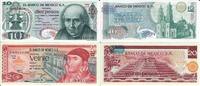 Mexiko 10 20 Pesos Banknote Geldscheine 10 20 Pesos (beide 1977 und unc) 2 Scheine -