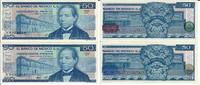 Mexiko 50 Pesos Banknote Geldscheine 50 Pesos 1981 Serien KT und LM (beide unc) 2 Scheine -