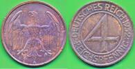 Deutschland Deutsches Reich Weimarer Republik 4 Pfennig Reichspfennig Münze -