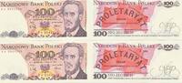 Polen 100 Zloty Zlotych 2x folgende Nummern , 2 Scheine -