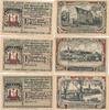 Malchow in Mecklenburg 3 Notgeldscheine der Sparkasse 25-50-75 Pfennig -