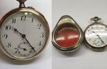 Mechanische Taschenuhr vintage Antike Uhr Silberuhr 800er Silber handaufzug -