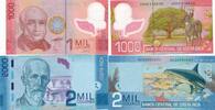 Costa Rica 1000 , 2000 Colones 2009 2x Banknoten, Scheine unc 22,00 EUR Differenzbesteuert nach §25a UStG zzgl. 3,00 EUR Versand