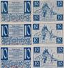 Alliierte Besatzung,Französische Besatzungszone 3 x 10 Pfennig - Serie A, C + D Württemberg-Hohenzollern - 3 Scheine -