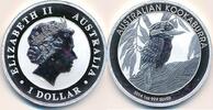 Australien $ 1 Dollar Elisabeth II. - Kookaburra , 999er Feinsilber, 1$ / 1 Unze -