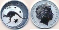 Australien $ 1 Dollar Elisabeth II., Känguruh , 999er Feinsilber, 1$ / 1 Unze -