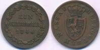 Altdeutschland Deutschland 1 Kreuzer Nassau, Herzogtum, Adolph (1839-1866) -
