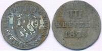 Altdeutschland Deutschland III Kreuzer Nassau, Herzogtum, Wilhelm 1816-1839 -