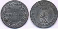 Altdeutschland Deutschland 1 Kreuzer Nassau, Herzogtum, Adolph (1839-1866) -