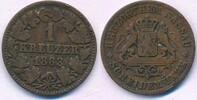 Altdeutschland Deutschland 1 Kreuzer Nassau, Herzogtum, Adolph (1839-1866) -