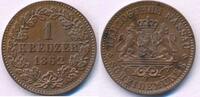 Altdeutschland Deutschland 1 Kreuzer Nassau, Herzogtum, Adolph (1839-1866) -