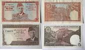 Pakistan 2 verschiedene 5 Rupees Mohammed Ali Jinnah -