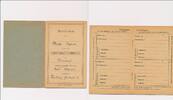 Deutschland Drittes Reich, Deutsches Reich II. Weltkrieg , Militaria Arbeitsbuch, Duisburg -