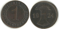 Deutschland 1 Reichspfennig Weimar, selten -