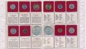 F.A.O. 6 Münzen San Marino, Nicaragua, Mali, Nepal, Türkei, Malediven -