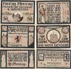 Lauenstein/Oberfranken 3 Notgeldscheine der Gemeinde 10-25-50 Pfennig -