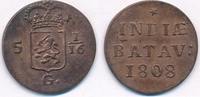 Niederland/Indien 1/16 Stuiver Batavia -