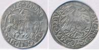 Polen 1/2 Groschen Litauen Półgrosz Sigismund II (1545 - 1572) -