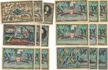Kiel Notgeldscheine Herbstwochen 5 x 90 Pfennig, 4 x 80 Pfennig -