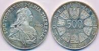 Österreich 500 Schilling 200. Todestag Maria Theresias, Moderne Gedenkmünzen, Silber Gedenkmünzen 500 ös -