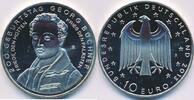 Deutschland BRD 10 Euro Silbermünze, 200. Geburtstag von Georg Büchner -