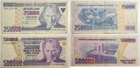 Türkei 250000, 500000 Liras -