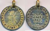 Altdeutschland, Braunschweig Lüneburg 4 Mariengroschen Georg I. Ludwig, 1698-1714, Als Anhänger umgearbeitet -