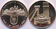Deutschland BRD Bergbau, Medaille Kamp-Lintfort 20 Jahre Münzfreunde, 1964-1984 -